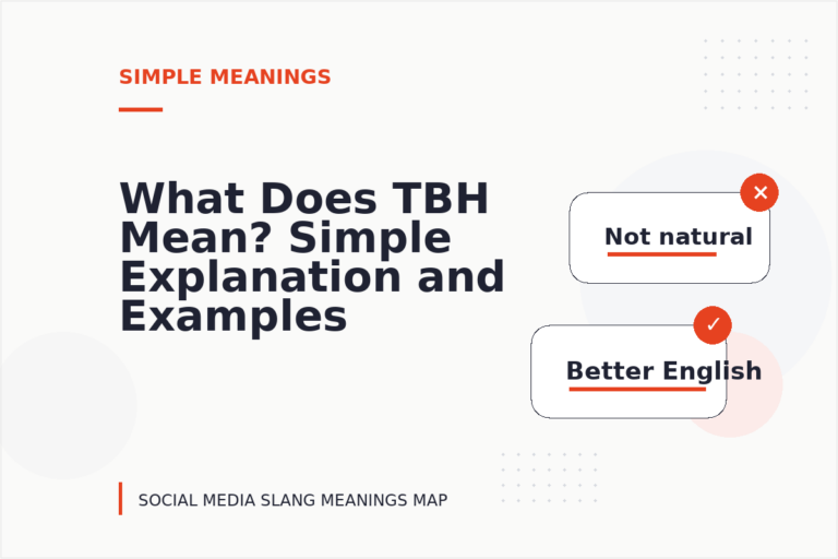 What Does TBH Mean? Simple Explanation and Examples
